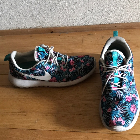 floral print nike shoes